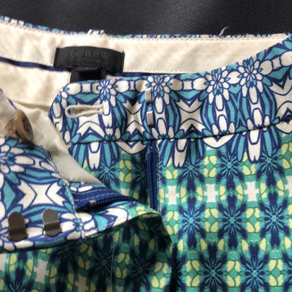J Crew Collection Multicolored Floral Pattern Crop Pant - Picture 9 of 13